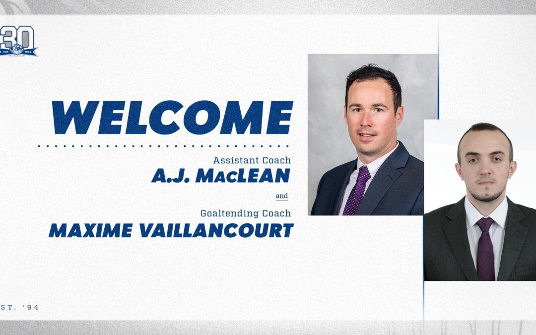 A.J. Maclean, Maxime Vaillancourt join Syracuse Crunch Coaching Staff