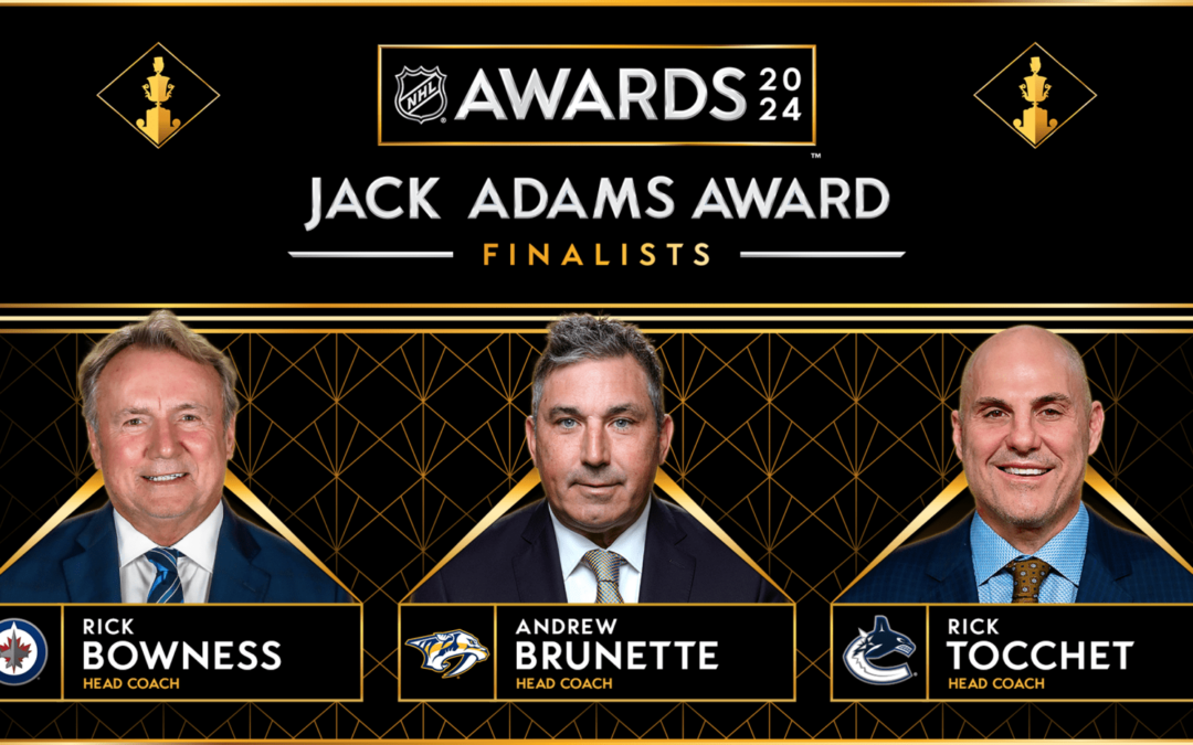 Bowness, Brunette, Tocchet named Jack Adams finalists