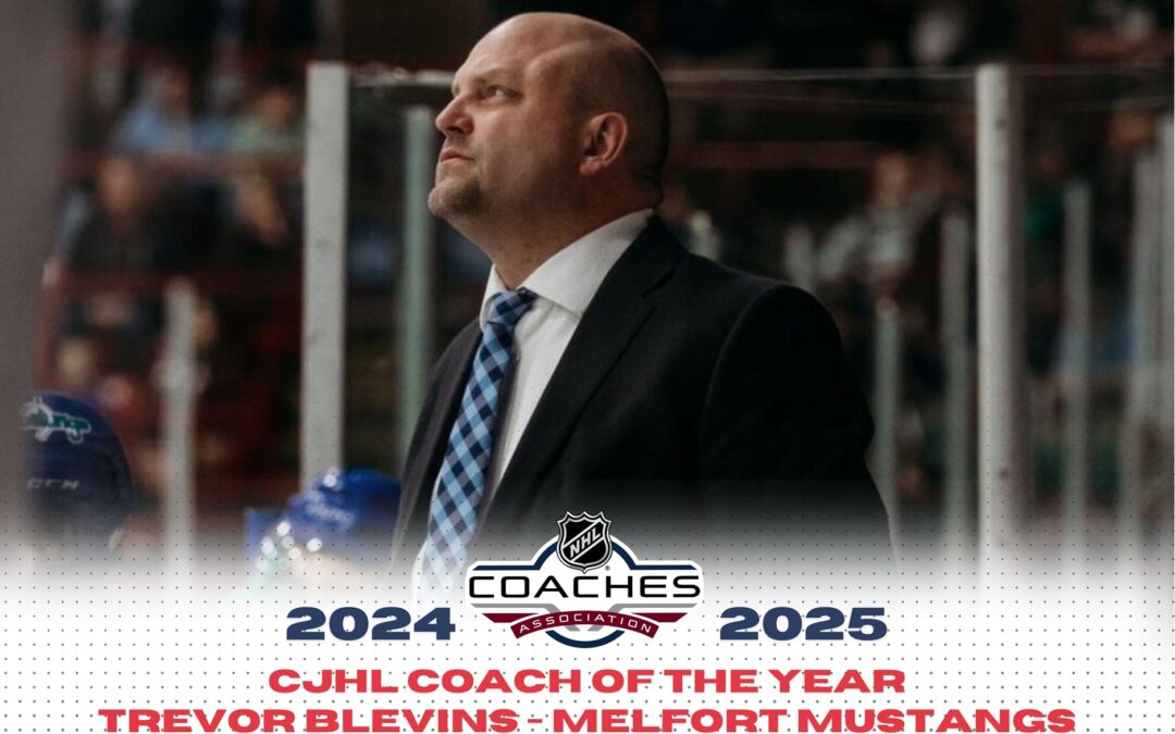 Melfort Mustangs’ Trevor Blevins named CJHL Coach of the Year