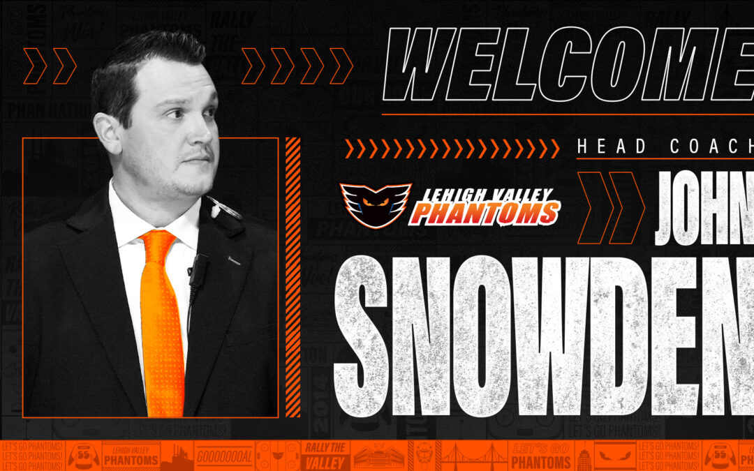 John Snowden Named Phantoms Head Coach