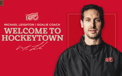 Red Wings hire Michael Leighton as goaltending coach