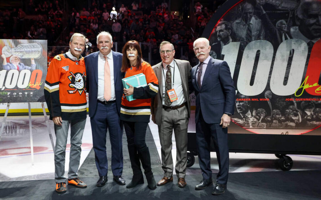 Ducks honor Quenneville for 1,000 career wins