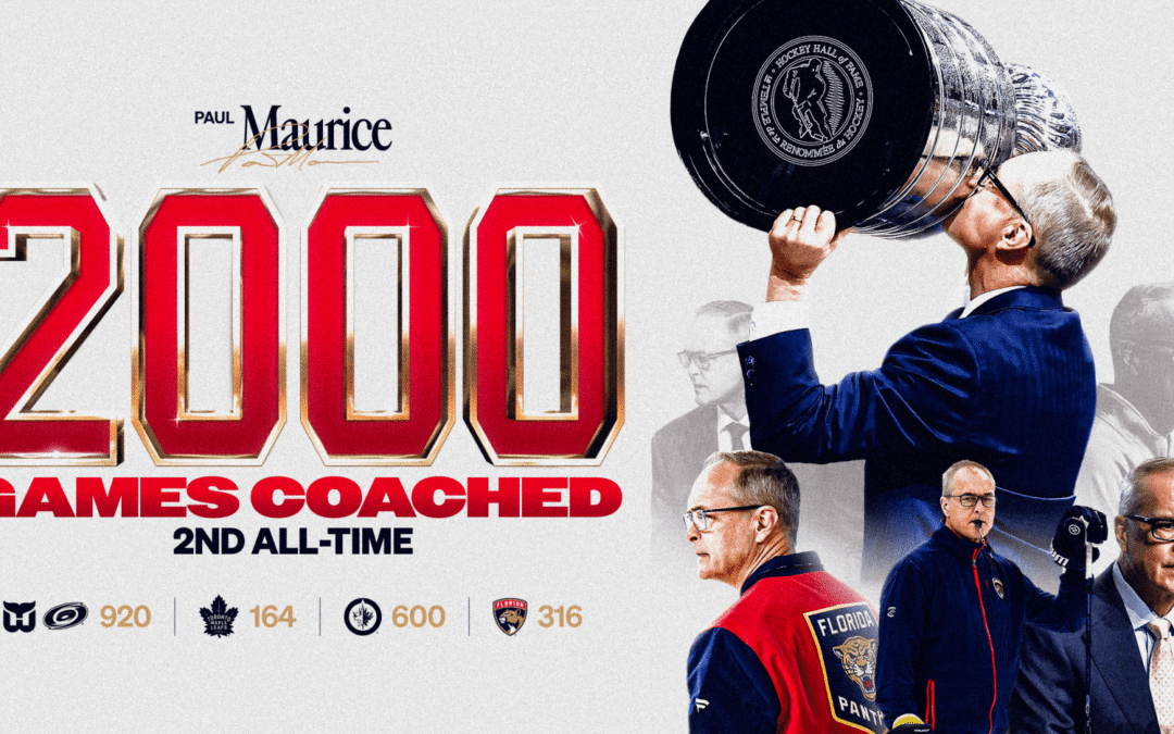 Florida Panthers Head Coach Paul Maurice Coaches 2,000th NHL Game