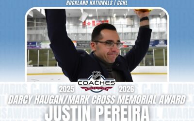 Justin Pereira earns Darcy Haugan/Mark Cross Memorial Award as CJHL Coach of the Year