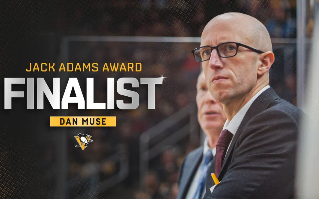 Penguins Head Coach Dan Muse Named a Finalist for Jack Adams Award