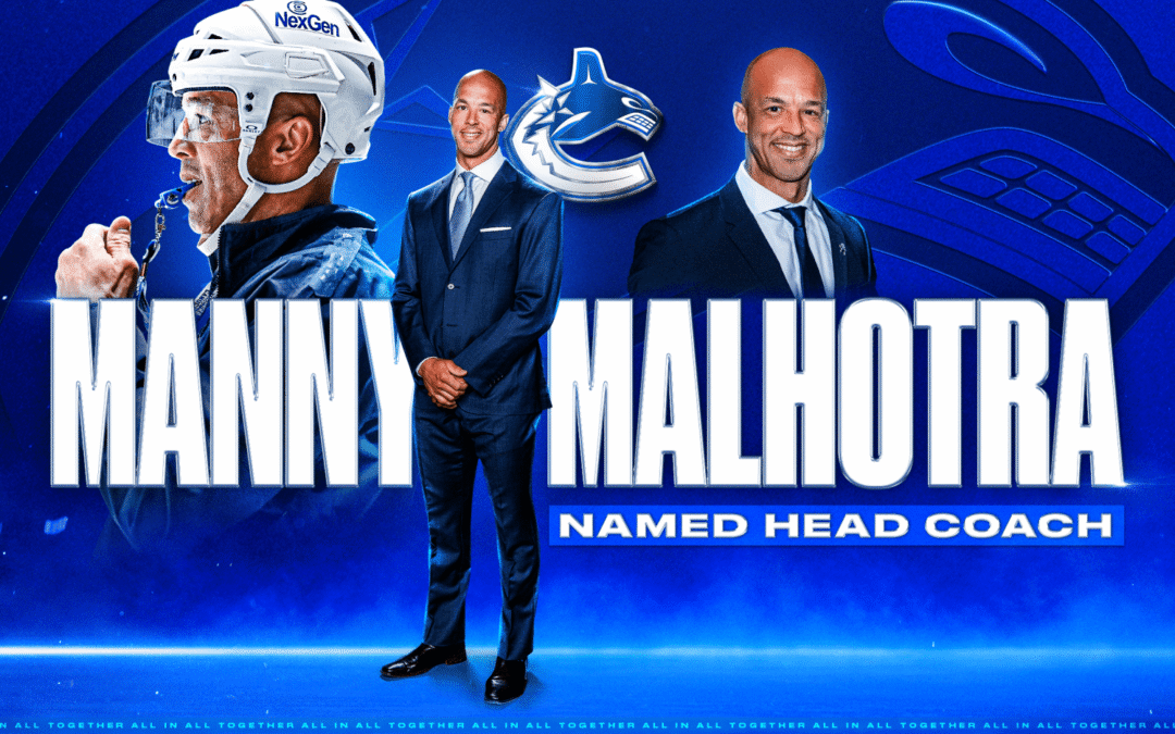 Vancouver Canucks Name Manny Malhotra 23rd Head Coach in Franchise History