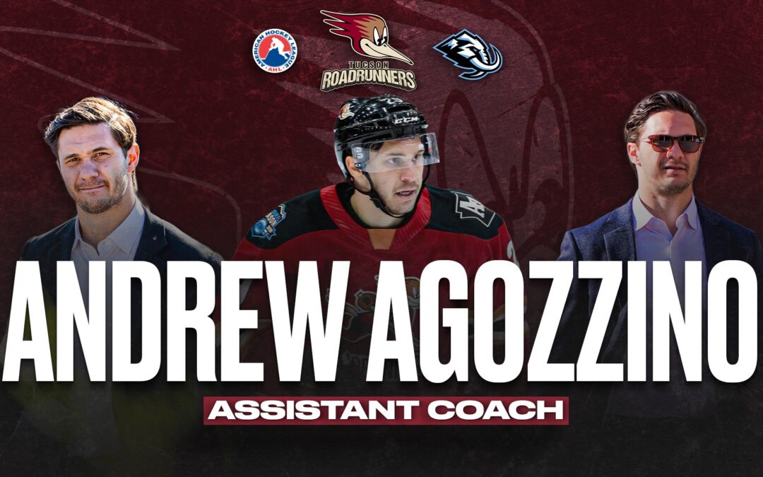 Utah Mammoth Name Andrew Agozzino Assistant Coach of Tucson Roadrunners