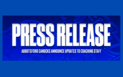 Abbotsford Canucks Announce Updates to Coaching Staff